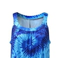 thumbnail image 4 of Daeful Robe Débardeur pour Femme à Imprimé Floral, Robe d'Été Évasée de Fin de Semaine, Encolure Carrée, Maxi, Été 8# Bleu P, 4 of 6