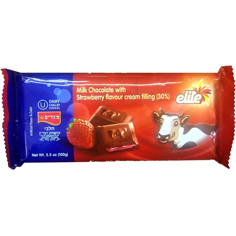 Elite Milk Chocolate with Strawberry Cream Candy Bar, 3.5 oz Walmart