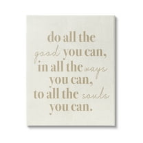 Stupell Industries Motivational Doing Good Phrase Inspirational Painting Gallery Wrapped Canvas Print Wall Art, 30 x 40