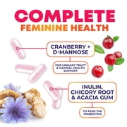 Probiotics for Women - Probiotic Blend 100 Billion CFU Per Serving - Womens Probiotic for Targeted Vaginal & Digestive Health Support - 16 Strains, Cranberry, Prebiotics - Bottled USA - 60 Capsules
