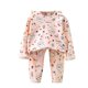 thumbnail image 1 of Odeerbi 3M-5Y Niños Niñas Algodón Pijamas Manga Larga Tops Pantalones Conjunto Suave Impresión Sleepwear Dos Piezas Pijama Conjuntos, 1 of 3