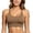 Coffee, variant on Sport Bras For Women Solid Color Smoothing Underwire Bra Light Green Size S