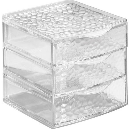 Interdesign Acrylic Makeup Organizer 3 Drawers Clear Walmart Com
