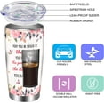 thumbnail image 5 of Retirement Gifts Tumbler with Lid and Straw 20 oz Retired Free and Fabulous Fun Happy Retirement Gifts Coffee Cup For Women, Coworkers or Friends Travel Tumbler Mug, 5 of 6