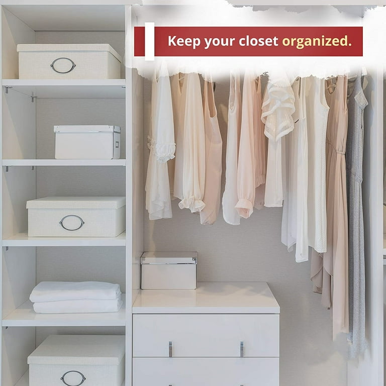 White Plastic Hangers for Clothes - Space Saving Notched Hangers - Durable  and Slim - Shoulder Grooves