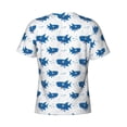 thumbnail image 6 of Vsdgher Party Shark Cute Print Men's Dry Fit Mesh Athletic Shirts Moisture Wicking Tennis T-Shirt Tops, 6 of 9