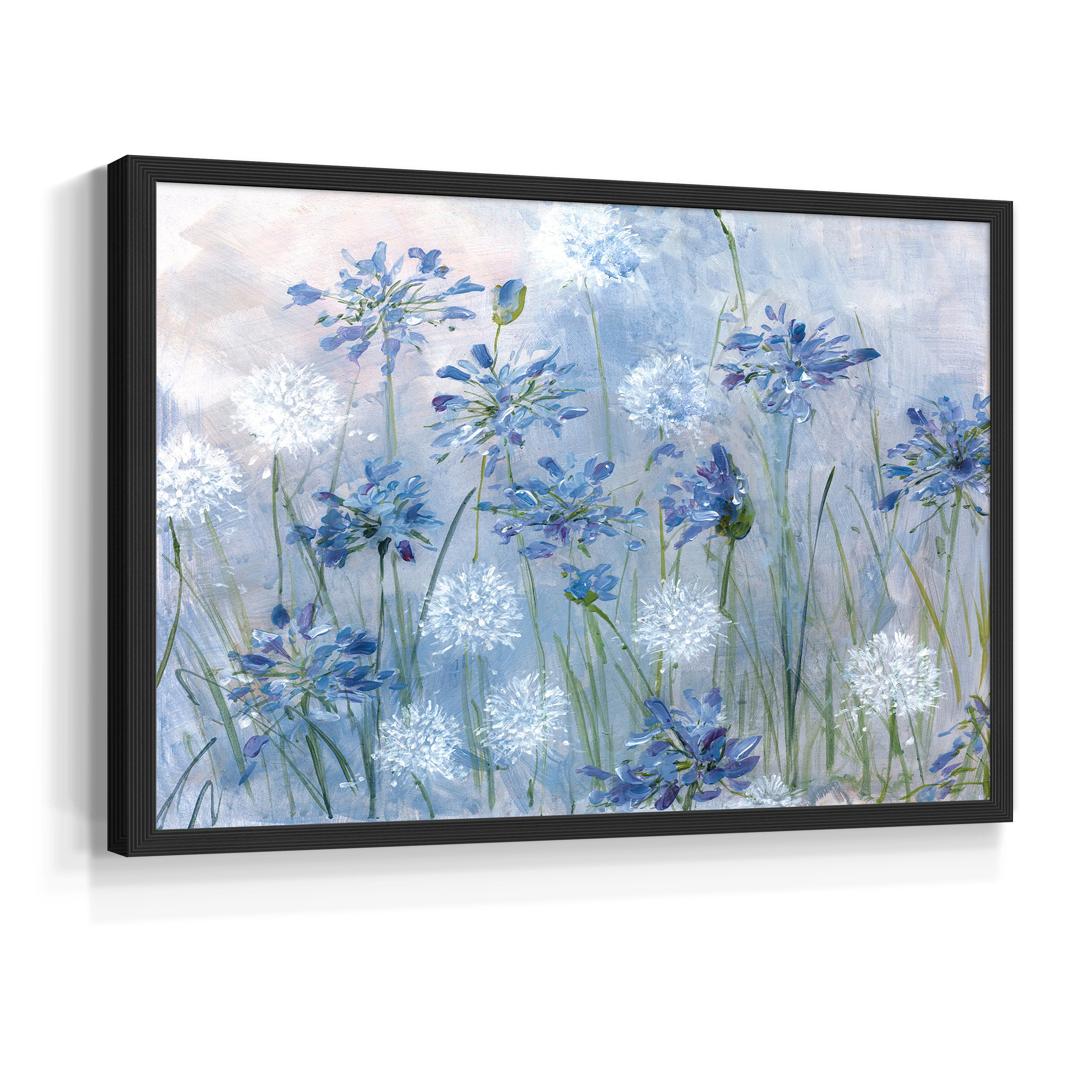 Dandelion and Agapanthus by Sally Swatland - Restickable Framed Giclée Print