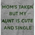 thumbnail image 2 of Single Aunts Funny Cute Niece Nephew Romper Boys or Girls Infant Baby Brisco Brands NB, 2 of 7