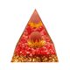 thumbnail image 3 of Flor de pirámide de cristal natural del chakra de piedra curativa Reiki Decoración del hogar, 3 of 5