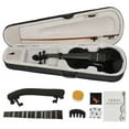 thumbnail image 2 of Full Size 4/4 Violin Set for Adults Beginners Students with Hard Case,Violin Bow,Shoulder Rest,Rosin,Extra Strings and Sordine, 2 of 12