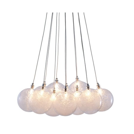

Modern Contemporary Ceiling Lamp Clear Glass Chrome