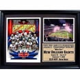 thumbnail image 1 of NFL Cadre Photo Stat 12x18, Champions des New Orleans Saints, 1 of 1
