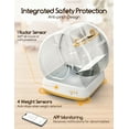 thumbnail image 3 of Smart Automatic Self-Cleaning Kitty Litter Box, APP Control/Integrated Safety Protection, Yellow, 3 of 6