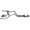 Dark green, variant on Chevy GMC 1500 Truck 07-14 2.5" Dual Exhaust Kit Stainless Muffler Clamp on Tips