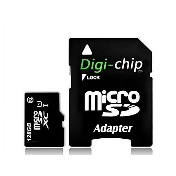 Digi-Chip Carte Mémoire microSD 128 Go pour Nextbase Dash Cam 222, 322GW, 422GW, 522GW, 622GW Dash Cam Caméra Carte Mémoire