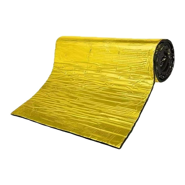 Alfombrilla Aislante Acústica Universal para Automóviles, Ideal para Interiores de Coches. Fabricada en Espuma de Caucho, Versátil, de 10 Mm de Grosor Dorado
