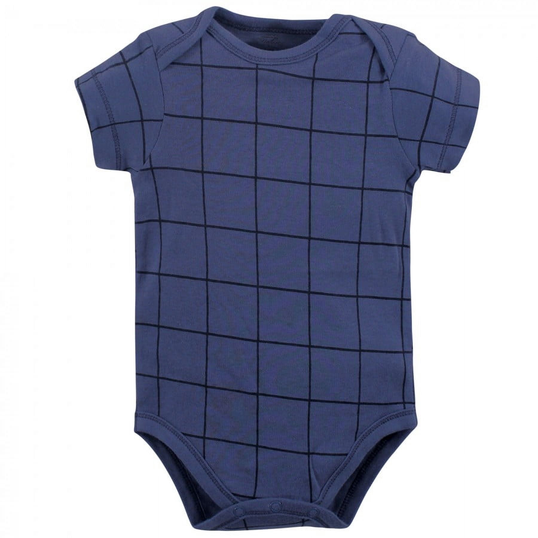 Touched by Nature Baby Boy Organic Cotton Bodysuits 5pk, Elephant, 18-24 Months