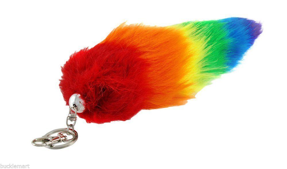 Porte-clés Queue De Renard En Fausse Fourrure - 40 Cm, Doux, Avec Mousqueton, Pour Sac à Dos Ou Cosplay - 2
