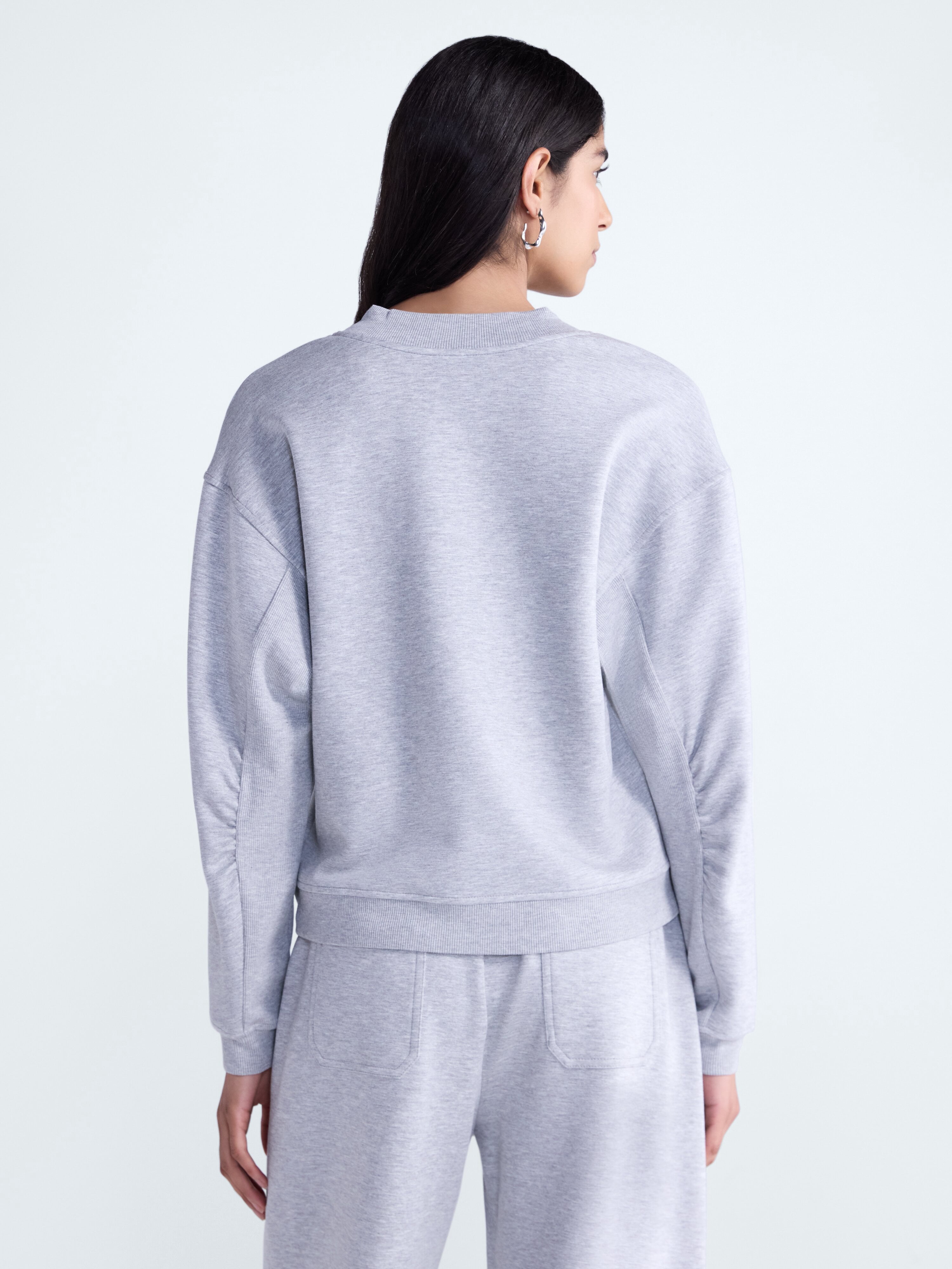 Scoop Women's and Women's Plus V-Neck Sweatshirt, Sizes XS-4X