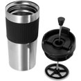 thumbnail image 1 of Cafetière à Piston Portable - Tasse Isolée avec Double Paroi en Acier Inoxydable, 16oz - Presse à Café et Tasse à Café Portable, 1 of 8