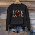 thumbnail image 1 of Meichang Sweatshirts à Col Rond pour Femmes, Sweatshirts de la Saint-Valentin, Imprimé Cœur d'Amour, Pull à Manches Longues, Décontracté, 1 of 4