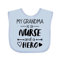 Inktastic My Grandma is a Nurse and a Hero Boys or Girls Baby Bib