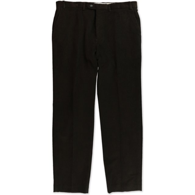 Ralph Lauren Pantalones de pana informales con frente plano para hombre, marrón, 34W x 30L