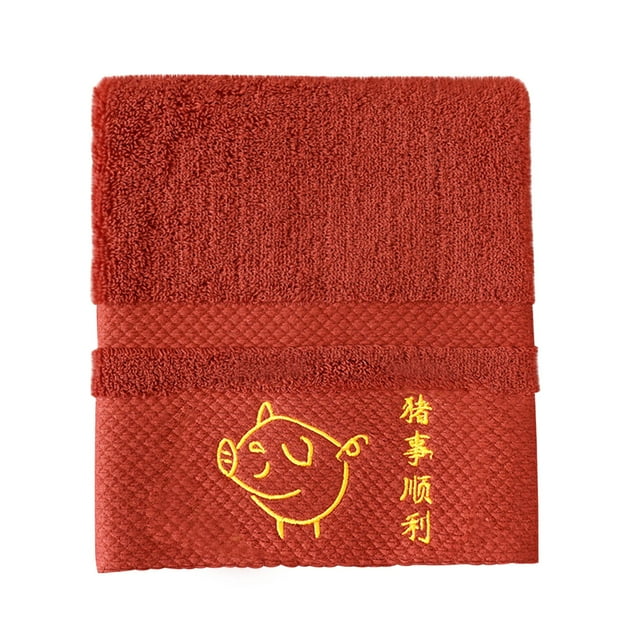 EazyTech Soft Cotton Twelve Zodiac Signs Hand Towels with Embroidery Thicker, Multipurpose for Home, Office, Travel, Car - Breathable Durable