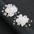 thumbnail image 2 of 2 piezas de broches de zapatos de flores de perlas Hugo pinzas para zapatos, 2 of 6