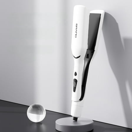 Professional Wide Plate Hair Straightener - 6 Temp Settings Salon Flat Iron for Straightening & Smoothing Hair