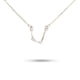 thumbnail image 5 of Jumpingount Ins Twelve Zodiac Sign Constelaciones Tema Amistad Collar Colgante de diamantes de imitación para Lover Festival Gifts Aquarius Silver Acuario Plata 5Conjunto, 5 of 6