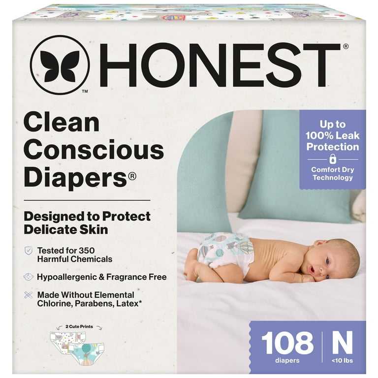 The Honest Company Clean Conscious Baby Diapers, Absorbent