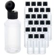thumbnail image 2 of U.S. Art Supply 8 ounce Squeeze PET Plastic Bottles with Flip Cap - BPA-free, food safe, medical grade plastic, acrylic pouring paint (Pack of 24), 2 of 12