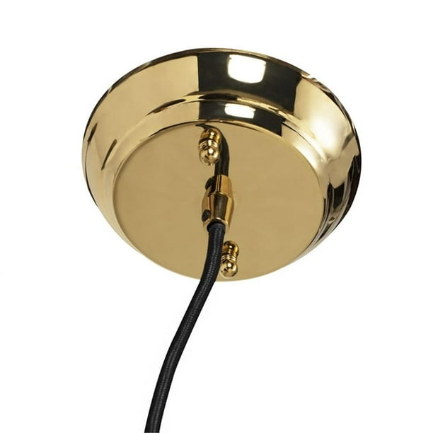 Nuevo Kiki 1-Light Iron Metal and Glass Pendant Lighting in
