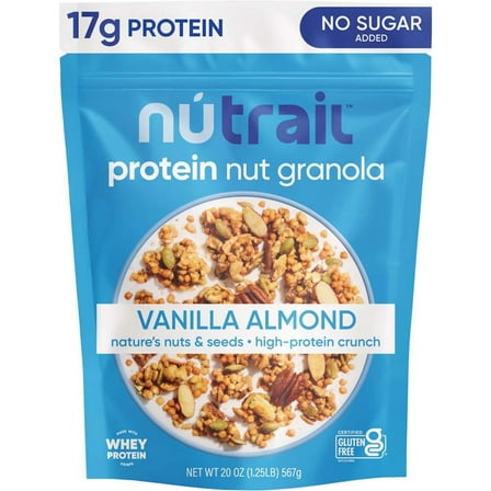 NuTrail Vanilla Almond Protein Granola, 20 Ounce