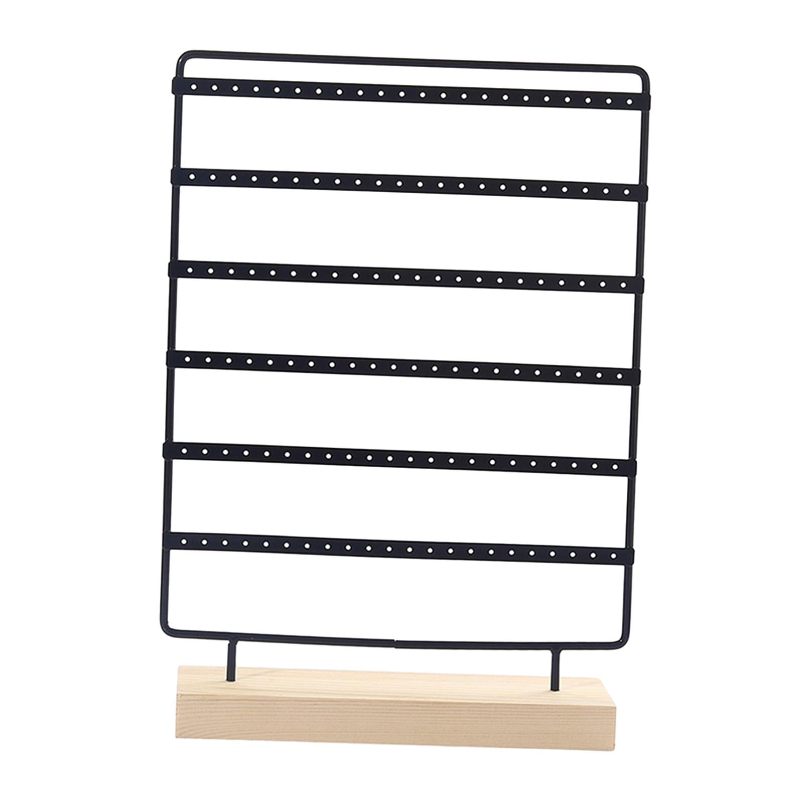 Segolike Earring Display Stand Jewelry Organizer Multipurpose, Hanging Jewelry Stand, Ear Stud Rack for Women Girl Dresser Home Vanity Black