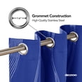 thumbnail image 3 of Deconovo Grommet Silver Striped Room Darkening Blackout curtians for Living Room with 52x45 inch 2 Panels Royal Blue, 3 of 5