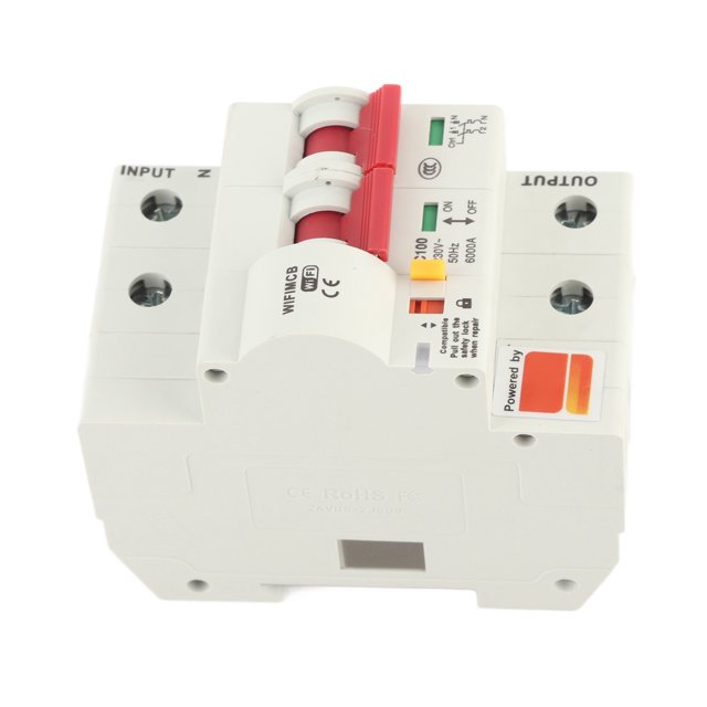 Disyuntor Wifi Con Potente Servidor en La Nube, Voltaje de Resistencia Al Impulso de 6000 V Control de control Confiable, interruptor remoto para AC220 V