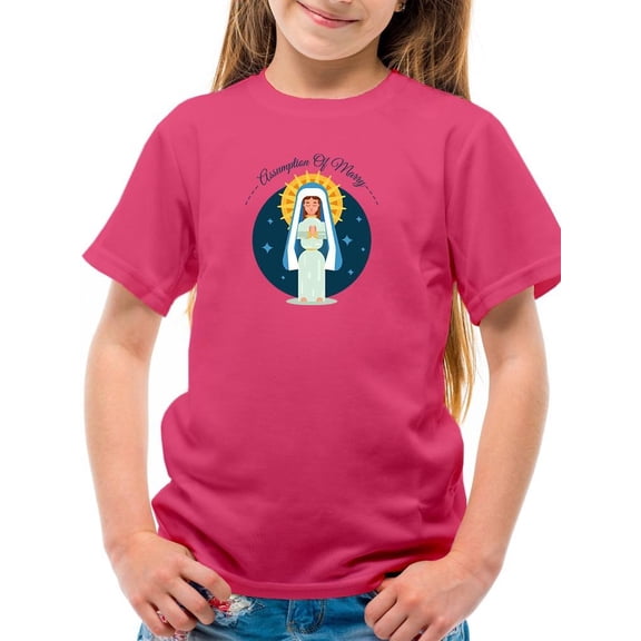 Assumption Of Mary August 15Th T-Shirt Juniors -Image by Shutterstock, Small
