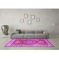 thumbnail image 3 of Ahgly Company Indoor Square Persian Purple Traditional Area Rugs, 8' Square, 3 of 4
