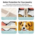 thumbnail image 3 of Dog Travel Portable Square Jewelry Stand, Earring Organizer, Ring Storage, Necklace Holder, Bracelet Stand - Suitable for Girls and Women, Travel Organizer Jewelry Boxes, 3 of 6