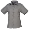 thumbnail image 1 of Premier Blouse en Popeline à Manches Courtes / Chemise de Travail Unie, 1 of 3