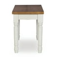 thumbnail image 4 of Powell Willow Vanilla White & Honey Brown Bench, 4 of 9