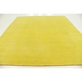 thumbnail image 4 of Unique Loom Solid Gava Collection Area Rug - Solid Gava (9' 10" Square Yellow), 4 of 5