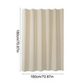 thumbnail image 3 of Gallickan Shower Curtain, Waterproof and Mildew Proof Polyester Fabric, 72 x 72 Inches Solid Color Bathroom Partition for Bath Tub, Beige, 3 of 8