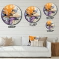 thumbnail image 4 of Designart "composition Impressions V" Abstract Collages Oversized Wall Clock, 4 of 5