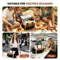 thumbnail image 7 of Godance Insulated Lunch Box for Women, Leakproof Large Adult Lunch Bag with Cup Holder & Adjustable Shoulder Strap - Wide Opening Cooler Tote for Work, Picnic, Beach, Travel, Family, College, Brown, 7 of 7