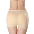 thumbnail image 2 of SWSMCLT Women's Padded Body Shaper Seamless Underwear Mid Thigh Booty Enhancing Shaper Shorts Hip Dip Thigh Butt Lifter Hip Enhancer Shapewear Apricot Medium, 2 of 4