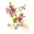 thumbnail image 2 of Wang, Melissa 14x18 Gold Ornate Wood Framed with Double Matting Museum Art Print Titled - Floral Field Notes I, 2 of 4