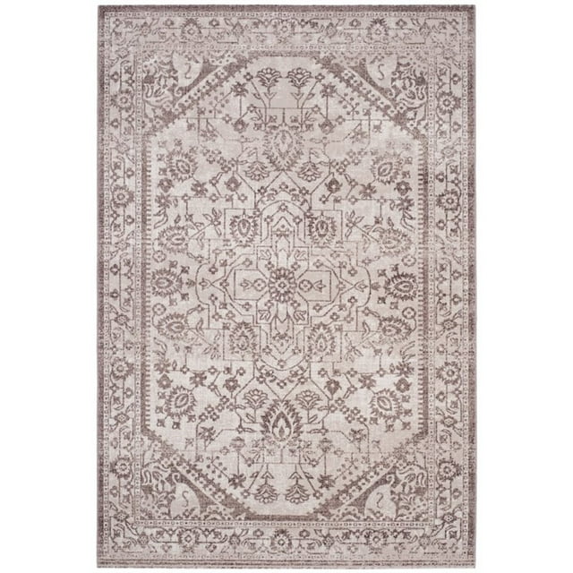 Safavieh Artisan 6'7" X 9' Power Loomed Rug in Beige and Brown